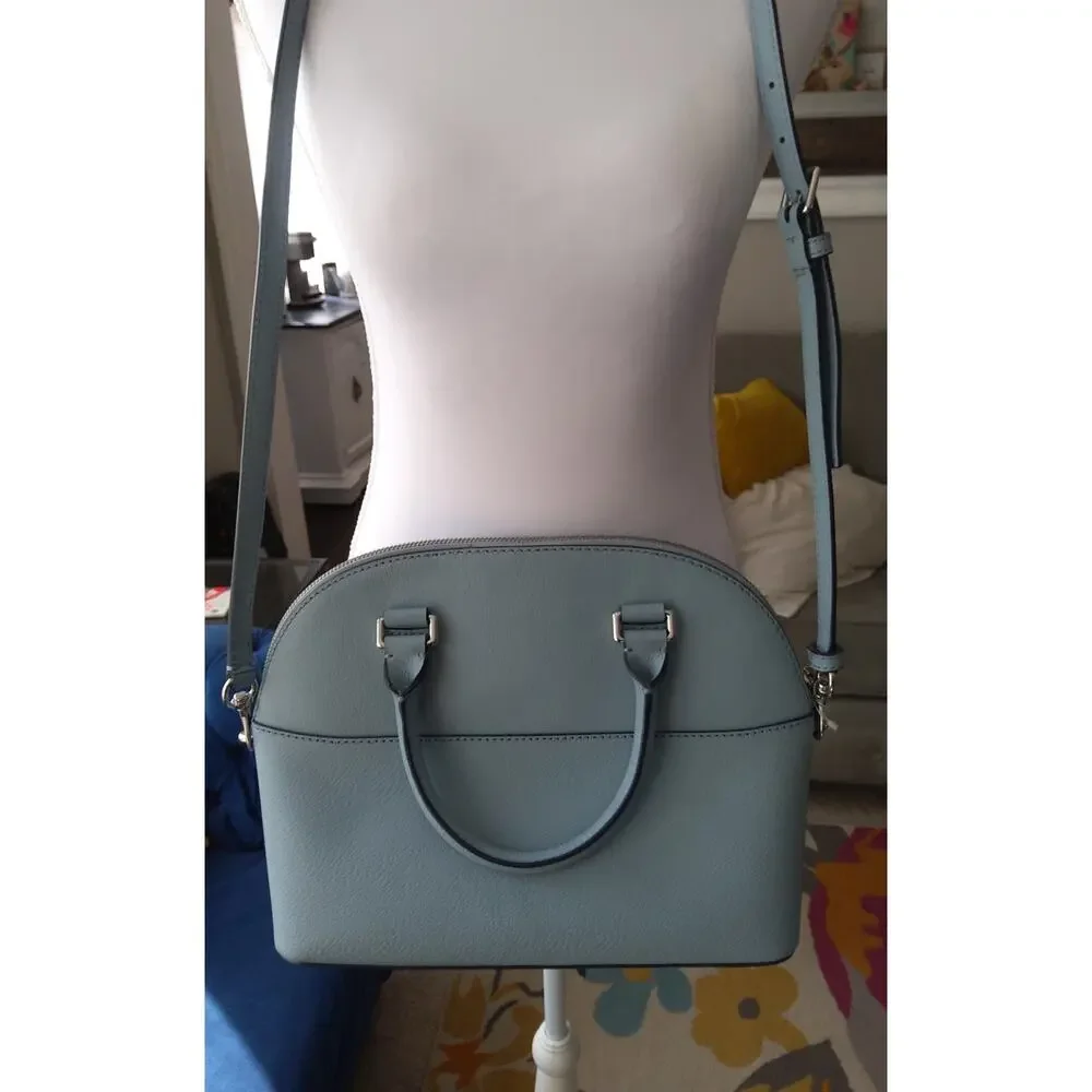 NWOT Kate Spade New York Grove Street Carli satchel purse baby blue adj strap - Picture 2 of 9